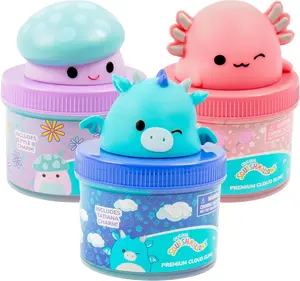 Original Squishmallows Premium Cloud Slime, 3-Pack, 9 Add Ins, 8 oz.