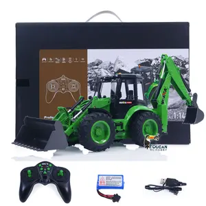 HUINA 1/14 1579 Remote Control Backhoe Excavator 2.4G 9CH RC Loader Model Toys