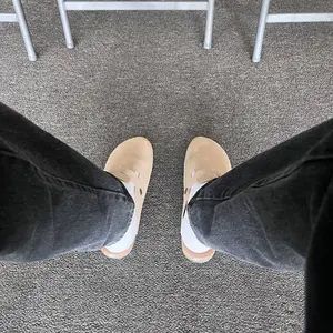 Men's Women's Adjustable Buckle Potato Shoes Suede Clogs Mens Leather Mules Cork Footbed Sandals