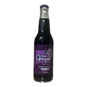Jones Soda Co. Nuka Grape Fallout Single 12oz Glass Bottle Limited Time Drink with Cane Sugar & Fizzy Nostalgic Flavor