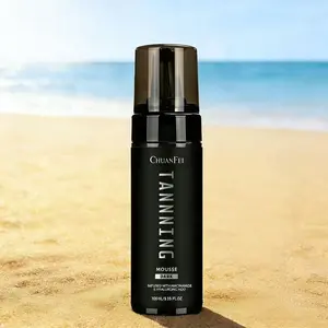 Waterproof Long-Lasting Natural Bronze Color Moisturizing Body Tan Mousse, Even Coverage, Sweat Resistant, High-End Matte Finish