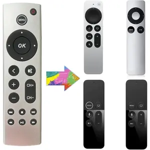 Universal Replacement Remote for Apple TV 4K/ HD, A2843 A2737 A2169 A1842 A1625 A1427 A1469 A1378 (No Voice), Compatible with Samsung, LG, Sony, Westinghouse, Insignia, Vizio, Toshiba TVs