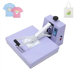 16x20 Heat Press Machine for t Shirts, Fast Heating Double-Tube Heat Transfer Machine with Adjustable Pressure & Slide-Out Tray, Industrial Shirt Press Machine for Hoodies Bags Canvas