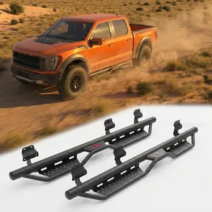 Running Boards SuperCrew Cab Compatible for 2015-2026 F150 & 2017-2025 Ford F250 F350 Super Duty Crew Cab Side Step (4 Full Size Doors) Vehicle Accessories Truck