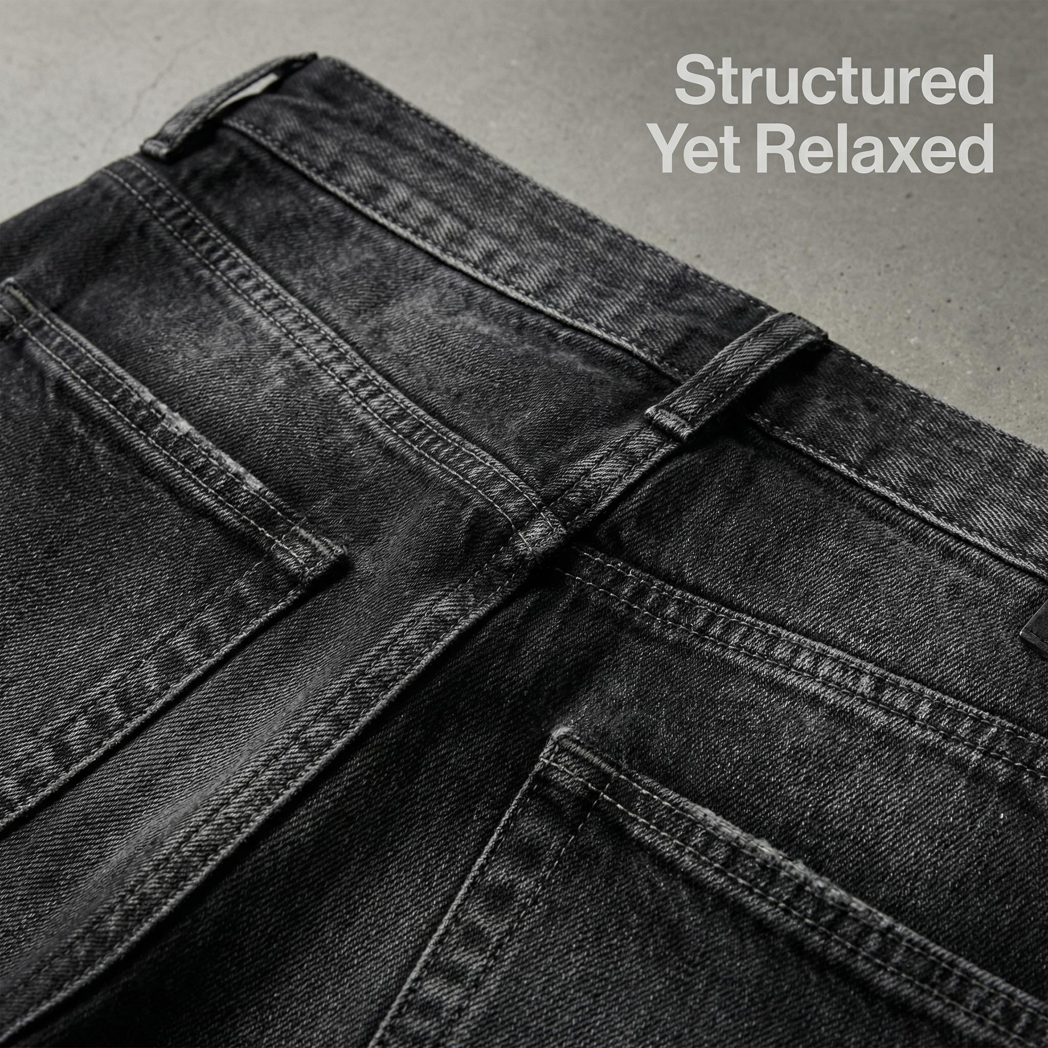 Women's Baggy Wide-Leg Jeans Comfortable Relaxed-Fit Washed Black Denim Pants with Y2K Cybersigilism Gothic and Vintage Grunge Embroidery Streetwear