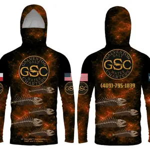Just Fish It” GSC Hooded Masked Performance Fishing Jersey – Whackin & Stackin Edition