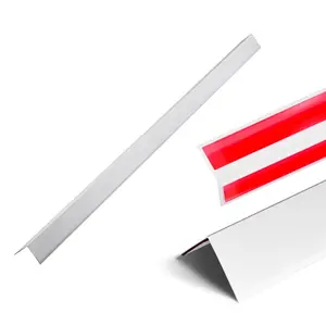 Alluminum Alloy Wall Corner Protector, 2x 2x 48 inch, 12 Pack Metal Corner Guards, Trim Protector 90-Degree Angle L Shape for Home, Office, Commercial Wall Protection, with 3m Tape