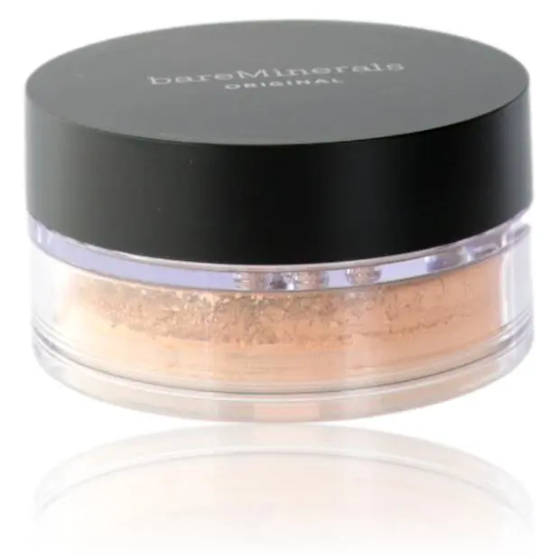 Bare Minerals Original Loose Powder Foundation, SPF 15 Mineral Face Makeup with Natural Radiant Finish, Neutral Ivory 06, 0.28 oz