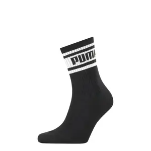 PUMA Mens Stripe Logo Crew Socks Socks - Black
