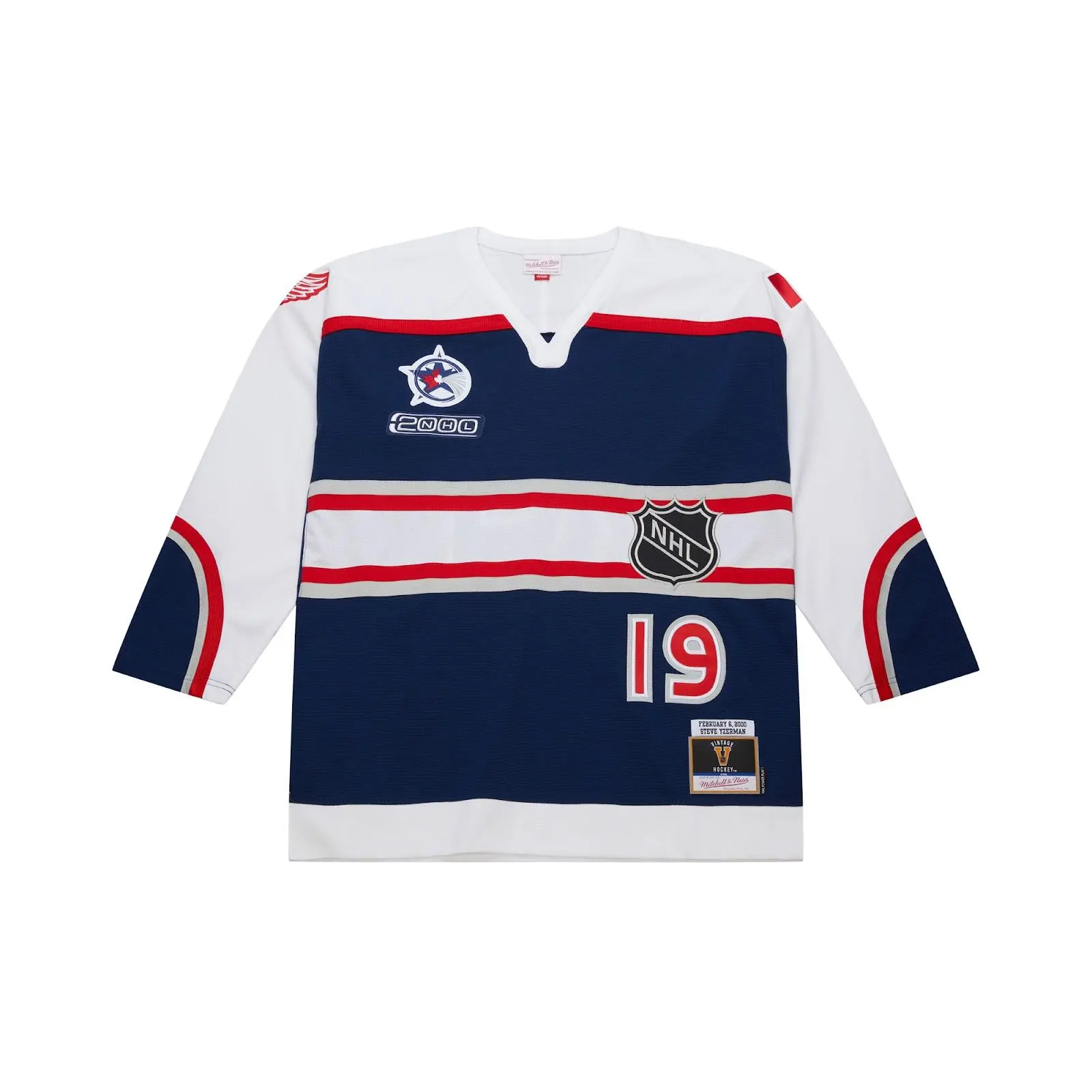 Steve Yzerman NHL Events Navy 2000 NHL All-Star Game Power Play Jersey Throwback Hockey Fan Gear Mitchell & Ness