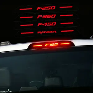 Carbon Fiber Brake Light Stickers, Compatible with Ford Raptor, F150, F250, F350, F450, Ranger Car Exterior Accessories