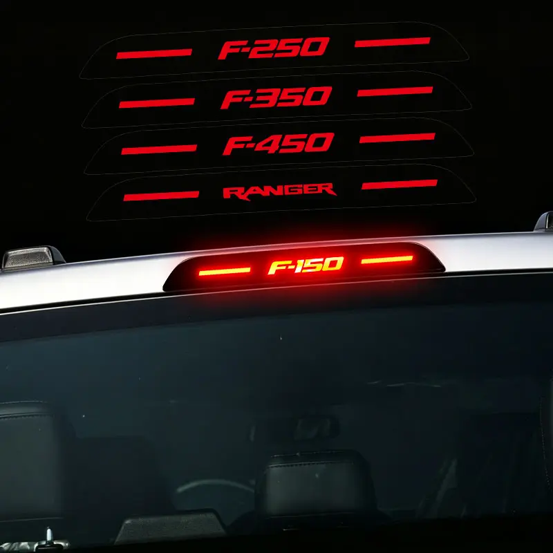 PVC Brake Light Stickers for Car Exterior Components - Compatible with Ford F-150, F-250, F-350, F-450, F-550, Land Cruiser Models