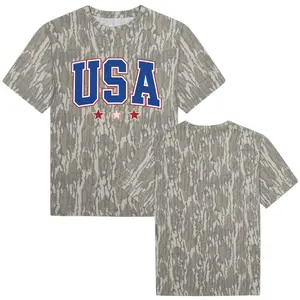 USA Camo Shirt, Patriotic T Shirt, American Graphic Tee, USA Mossy Oak Camouflage Graphic Tee,  Men’s Camo Top, Unisex Country Shirt, 4th Of July Tee, Gift For Him