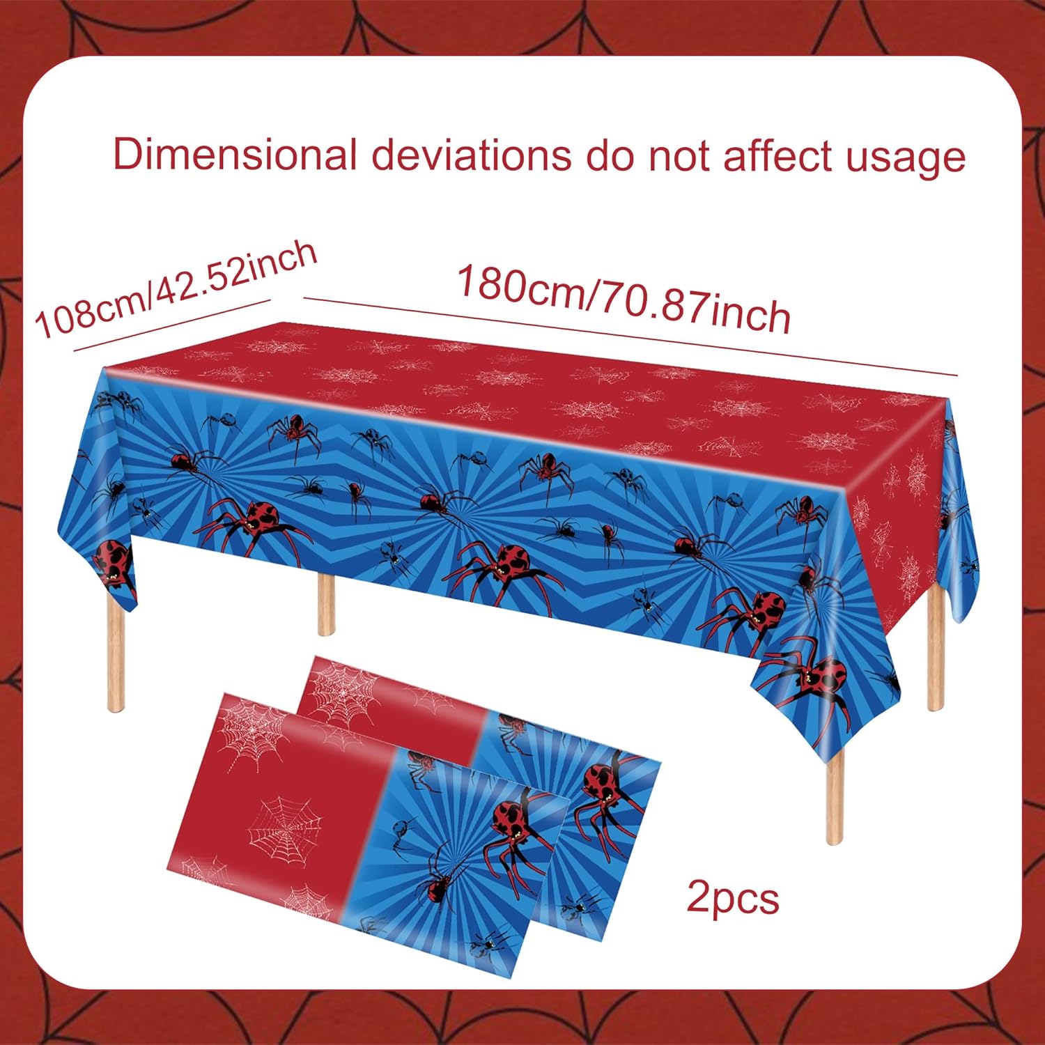 LaVenty Spider Birthday Party Tablecloth Plastic Disposable Hero Table Cover for Spider Birthday Party Decorations Supplies LaVenty Spider Birthday Party Tablecloth Plastic Disposable Hero Table Cover for Spider Birthday Party Decorations Supplies