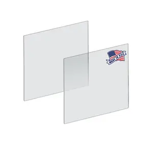 Azar Displays Plexiglass Acrylic Sheets Cut to Size, Clear Plastic Panels, Size: 20" x 20" x 3/16" Thick with Square Corners, 2-Pack