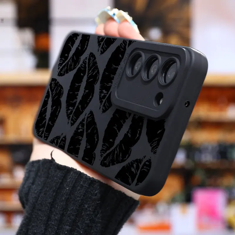 Luxury Phone Case for Samsung Lip Print Shockproof for Galaxy S24 Ultra S23 Plus S22 + S21 S20 FE S10 A72 A54 5G A53 A52 A52S A15 A14 A13 A12 A22 A21S A51 A33 A32 A23 5g GT2 Silicone Matte Cell Soft Cases Car Fall Protection Back Cover Black, Smartphone,,
