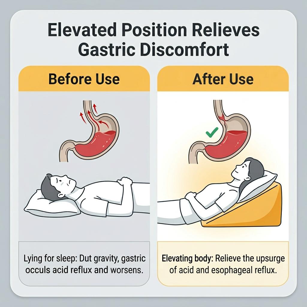 Ergonomic Face Down Bed Pillow - Cooling Memory Foam Cushion with Firm Memory Foam Cushioning, Adjustable Neck Supportive Bolster for Reading, Phone Use, Machine Washable,back to school,back to school shopping,home decor
