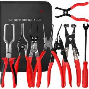 8-  Line Disconnect Tool Set -  Line/Hose Clamp/Removal Pliers, Electrical Disconnect/Push Pin Tools, Relay Puller, Panel Clip Remover & Filter Caliper