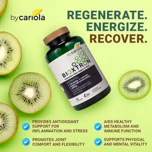 Bioxtron Stem Cell Boost Gummies – Natural Regeneration Support with AFA Algae, Spirulina & B Vitamins – Promotes Stem Cell Activity, Joint Health, Energy & Metabolism – Kiwi Flavor – 60 Gummies