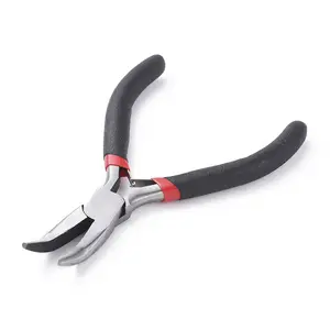 Jewelry Pliers Bent Nose Plier Carbon-Hardened Steel Handmade Craft Jewelry Making Tools 12.5cm long