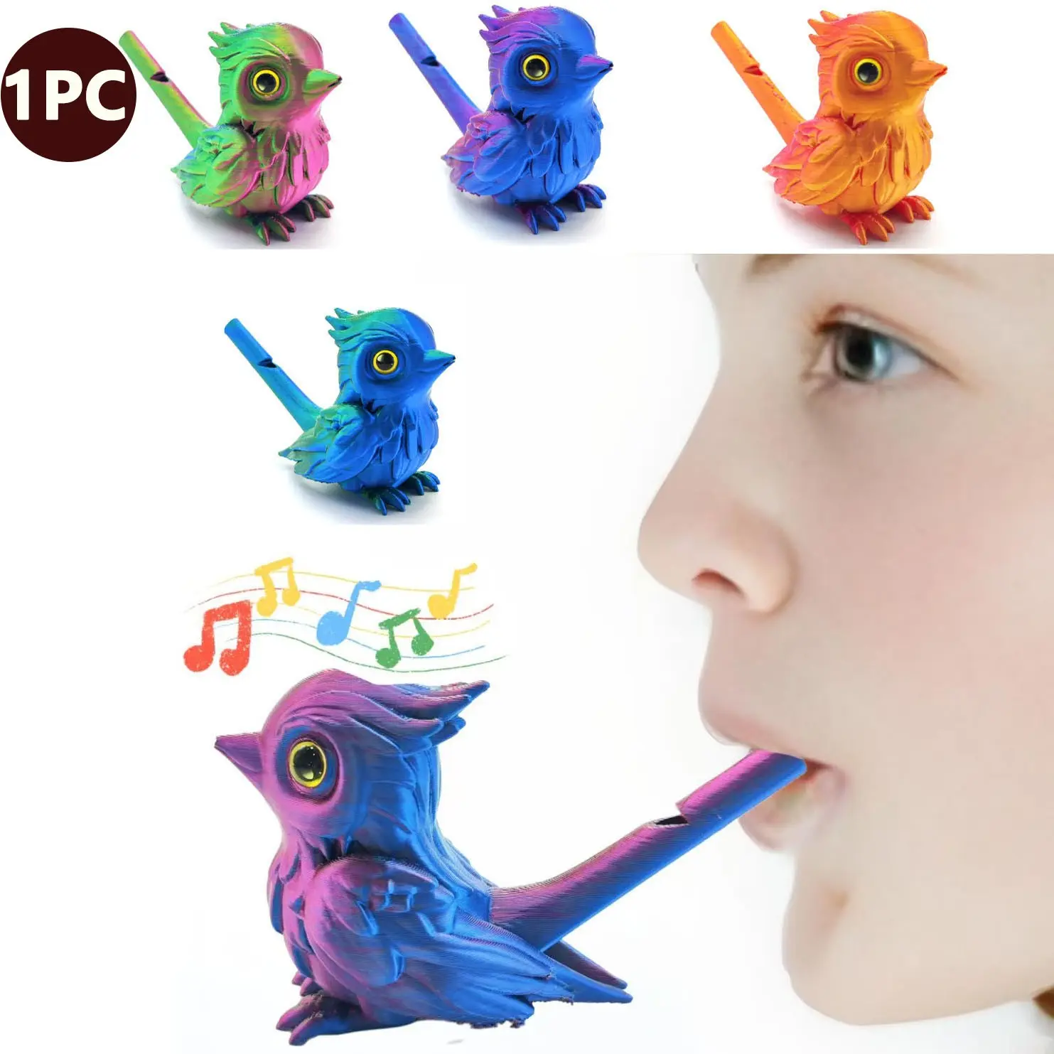 Bird-Shaped Sound Imitation Whistle, Musical Instrument, Water-Filled Toy, Oral Motor Training, Realistic Bird Call, Party, Birthday and Prank Gift, Prank Gag Gift, Art Craft Model