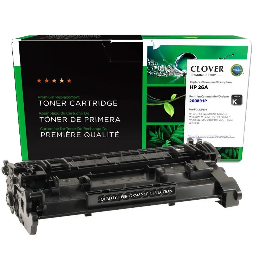 Clover Imaging Group Remanufactured Toner Cartridge for HP 26A (CF226A)