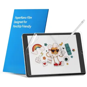 L-CLC006  2 Pack Paperfeel Screen Protector Compatible with iPad 9/8/7 (10.2 Inch, 2021/2020/2019, 9th/8th/7th Generation), Crafted for Natural Writing, Anti Glare with Easy Installation Kit