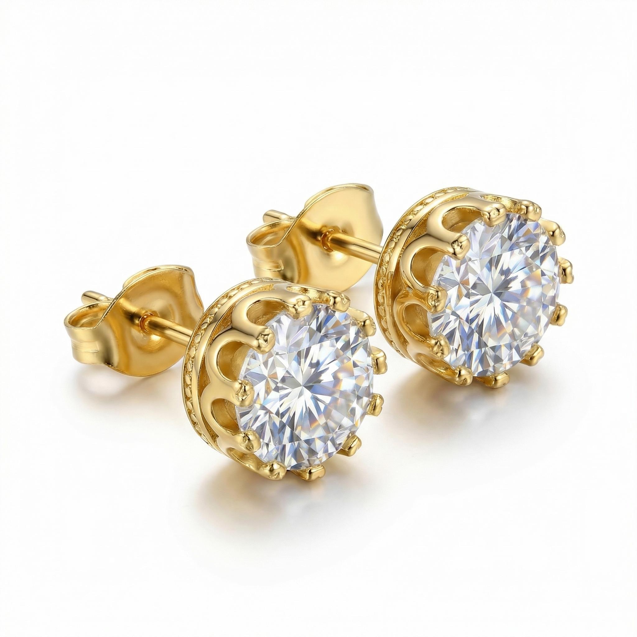 Crown Studs That Make You Look Like Royalty  | Hypoallergenic S925 Silver for Daily Wear