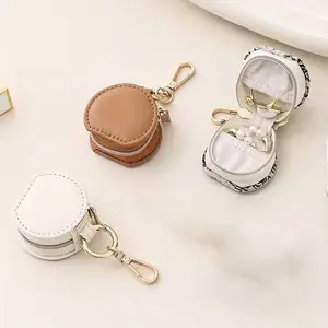 3Pcs Jewelry Ring Holder Box with Keychain, Portable Gym Jewelry Storage Box Case, Small Travel Ring Earring Stud Necklace Storage Case - Home Improvement.