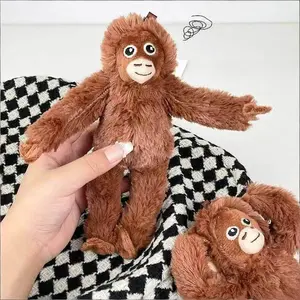 2-Pack Fun Gorilla Plush Keychains, Soft Filled Monkey Doll Charms for Bag Car Key Decor, Perfect Gift Idea, Funny Keychains