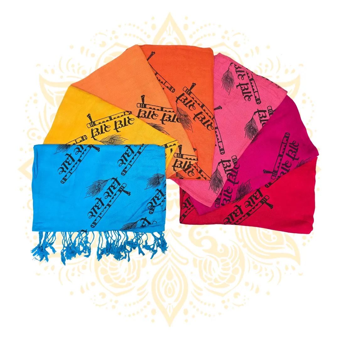 Radhe Radhe Print Shawl (Chadar)