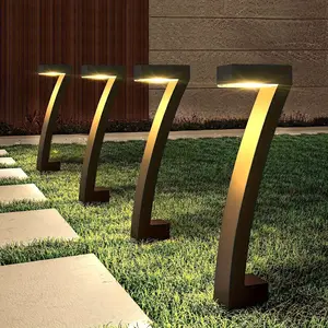 Solar Powered Outdoor Pathway Lights, 6-Pack Bright LED Solar Garden Lights, Solar Pathway Lamp, Ip65 Waterproof for Yard, Driveway, Walkway, Landscape Decoration