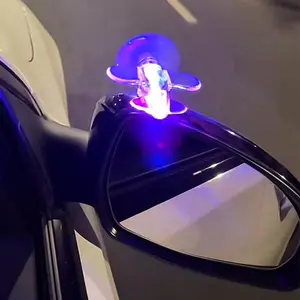 Wind Powered LED Motorcycle Handlebar Spinner 360° Glow Alert Night Safety Rotating Airplane Decor Gift Idea