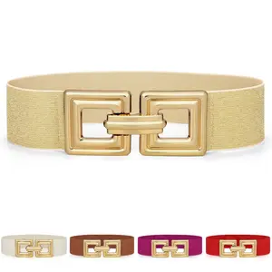 XZQTIVE Wide Elastic Belts for Women Dresses Black Waist Corset Belt for Women Fashion Wide Stretchy Belts SpringStatements