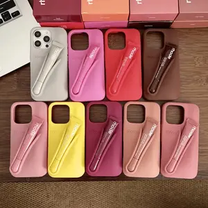 RHODE Lip Gloss Carrying Phone Case for iPhone 11 12 13 14 15 16 17 Pro Max, Cute Silicone Shockproof Protective Cover with Makeup Inspired Style