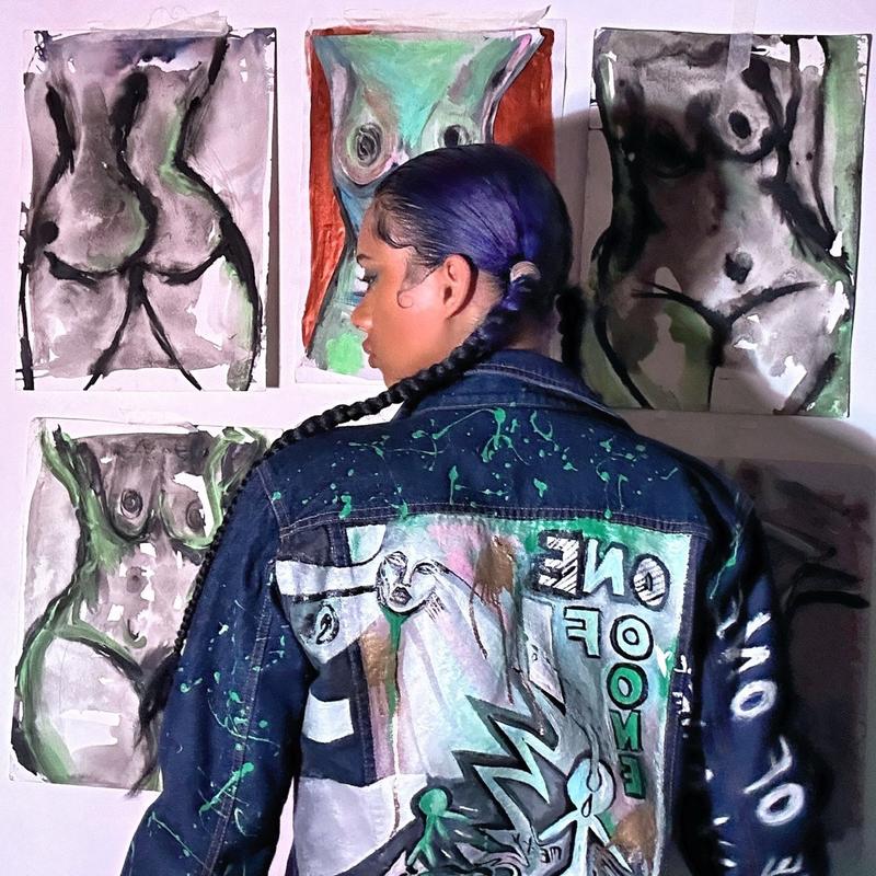 ‘One Of One’ Hand Painted Denim Jacket - Unisex