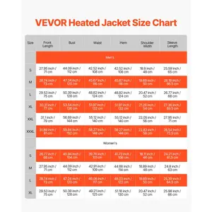 VEVOR Heated Jacket for Men with 7.4V Battery, Soft Shell Electric Heating Coat, Windproof Waterproof Lightweight Outerwear with 5 Heating Zones 3 Heat Settings, Machine Washable, XL Size
