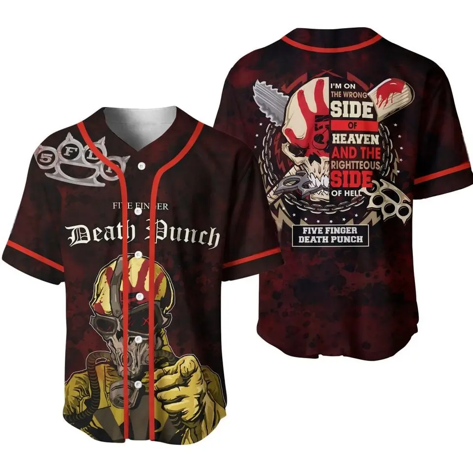 Personalized Death Punch 20 YEARS OF 5FDP Music Tour 2026 All Over Print Baseball Jersey