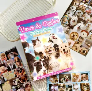 Cute Cat & Dog Sticker Book - 30 Sheets, 800+ Unique Easy-Peel Pet Stickers for Scrapbooking, DIY Crafts, Ideal Gift for Pet Lovers