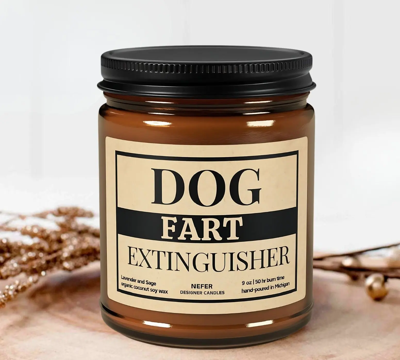 Dog Fart Extinguisher | Laughing Light Candle Collection