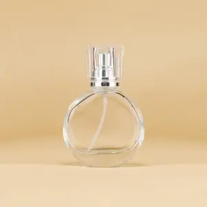 Portable Travel Perfume Bottle, 30ml Empty Spray Bottle, Clear Glass Perfume Dispenser, Portable Cosmetic Bottle