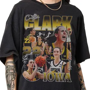 Caitlin Clark 90s Vintage Bootleg Style T-Shirt, Classic Retro Graphic Unisex Tee Gift For Men and Women