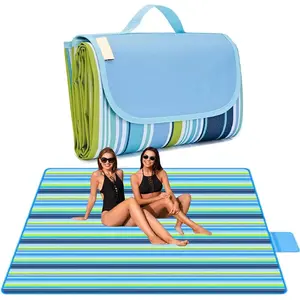 Lchkrep Picnic Blanket Beach Blankets 80"X57" Large Sandproof Waterproof Camping Portable Travel Blanket Play Mat for Outdoor Indoor Family Beach Park Grass,Hiking, Music Festival Lchkrep