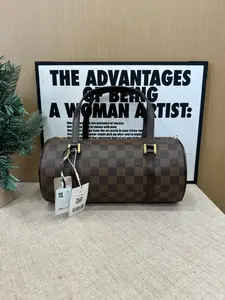 Pre-owned Louis Vuitton Brown Damier Ebene Papillon – Date Code DU0015 – Size 27cm x 13cm