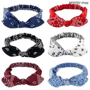 Six Pieces Women Hair Headband Set Rabbit Ear Knotted Design Elastic Flexible Structure Comfortable Daily Hair Accessories for Casual Daily Matching Outdoor Going Out And Ordinary Life Hair Styling