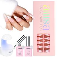 Long Stiletto- Sheer pink