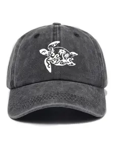 Turtle Pattern Baseball Cap, Casual Outdoor Sports Hat for Men & Women, Fashion Accessories for Daily Wear, Graphic Hat
