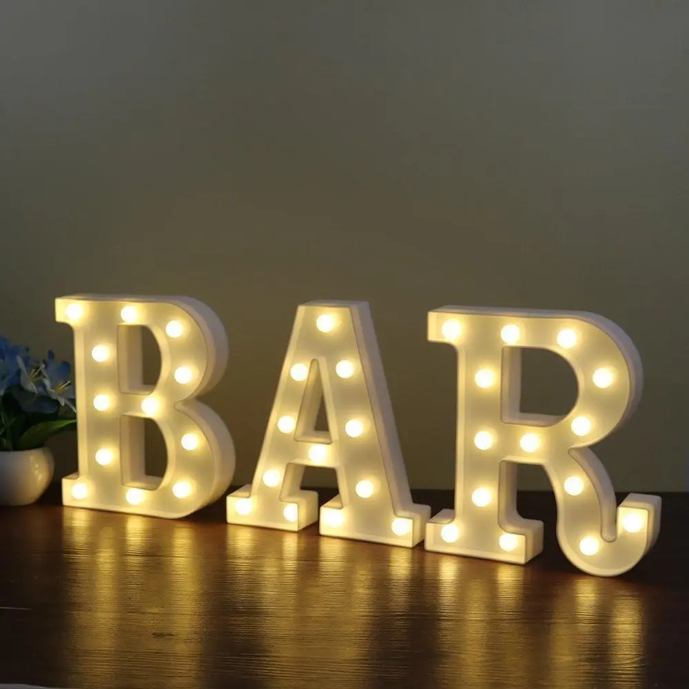 BAR - Illuminated Marquee Pub Bar Sign - Lighted Word Pre- Operated (23.03-in x 8.66-in)
