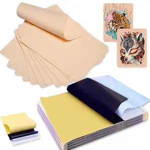 30PCS Tattoo Fake Skin and Tattoo Tracing Paper Kit with Transfer Paper Including 10PCS Double Sided Skin 20PCS Tattoo Stencil Paper for Tattoo Practice Tattoo Supplies