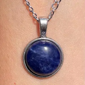 Sodalite Natural Gemstone Necklace #handcrafted
